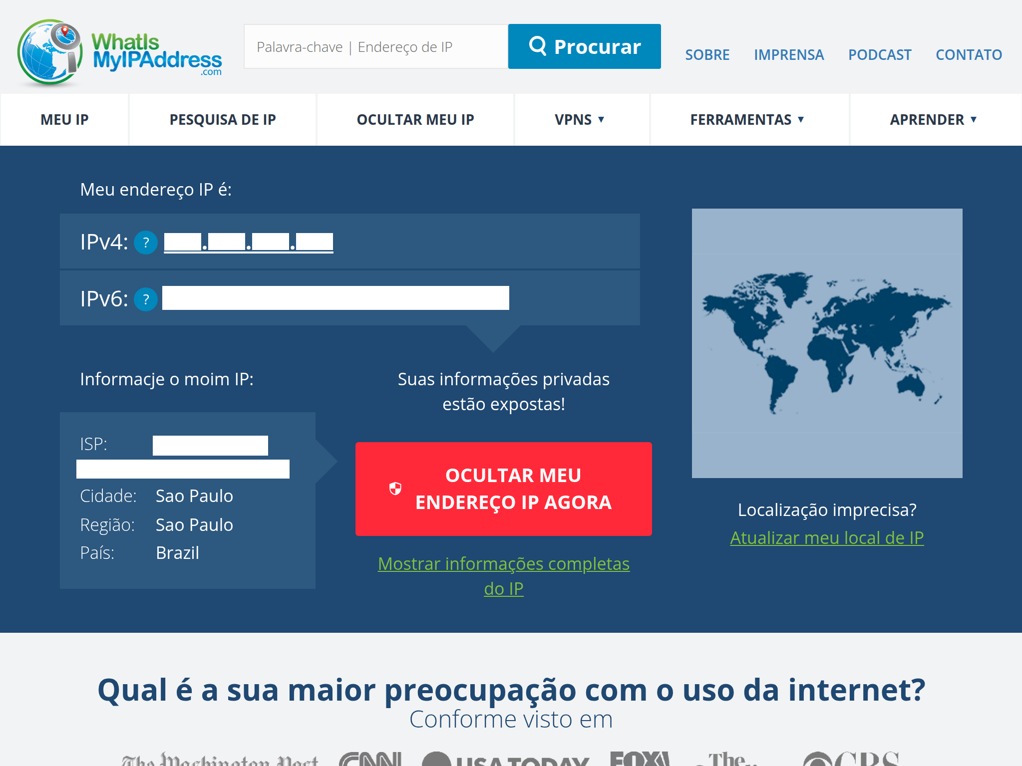 Qual é o meu endereço IP? Entenda como funciona o site que mostra seu IP público (IPv4 e IPv6)